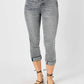 Judy Blue Button Fly High Waist Cuffed Capris