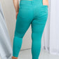 YMI Hyper-Stretch Mid-Rise Skinnies in Sea Green