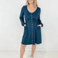 New Colors! Button Up Long Sleeve Dress (Only Ships to US)