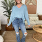 V-Neck High-Low Hem Top