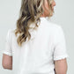 Frayed White Summer Top