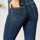 BAYEAS Raw Hem Straight Jeans