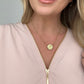 Melania Clara Matte Greek Goddess Medallion Pendant Necklace