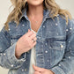 Pearly White Denim Jacket