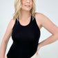 Zenana Premium Cotton Racerback Tank Bodysuit