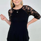 On The Go Lace Half Sleeve Top
