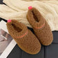 Fur Lined Sherpa Platform Slippers