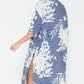 Justin Taylor Botanical Print Split Cover Up