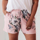 Floral Wild Side Lounge Bottoms In Mauve
