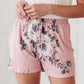 Floral Wild Side Lounge Bottoms In Mauve