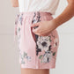 Floral Wild Side Lounge Bottoms In Mauve