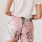 Floral Wild Side Lounge Bottoms In Mauve