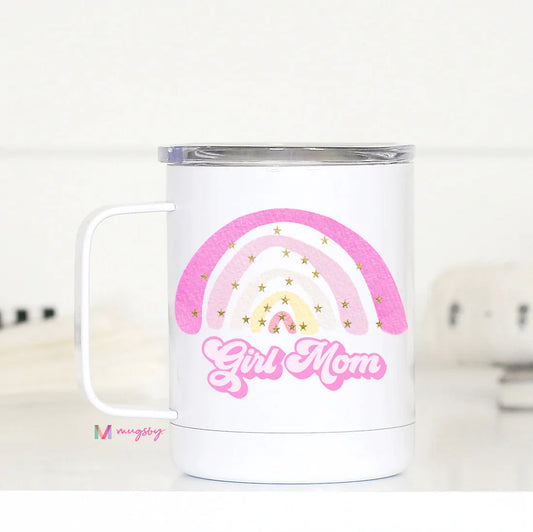 PREORDER: Insulated Girl Mom Rainbow Travel Mug