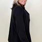 Cotton Bleu Classic Oversized Jacket Blazer in Black and Camel