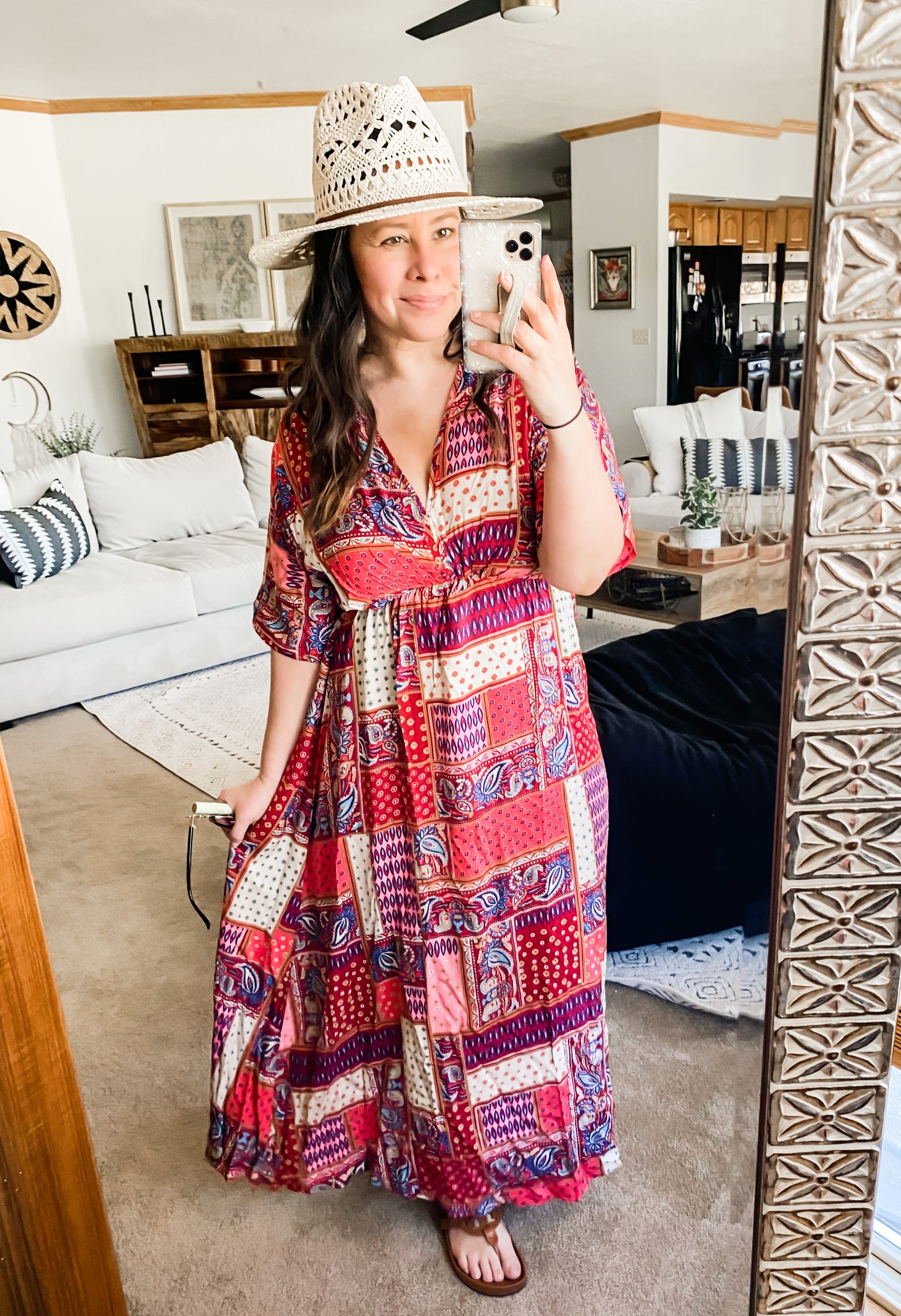 Paisley Patchwork Maxi Dress
