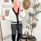 SIZE SMALL Cable Knit Cardigan