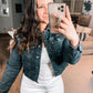 Judy Blue Cropped Denim Jacket