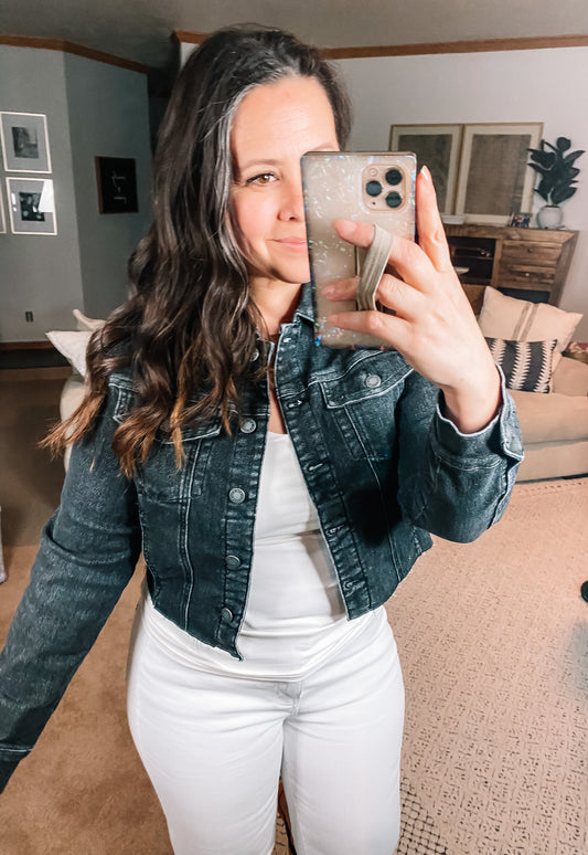 Judy Blue Cropped Denim Jacket