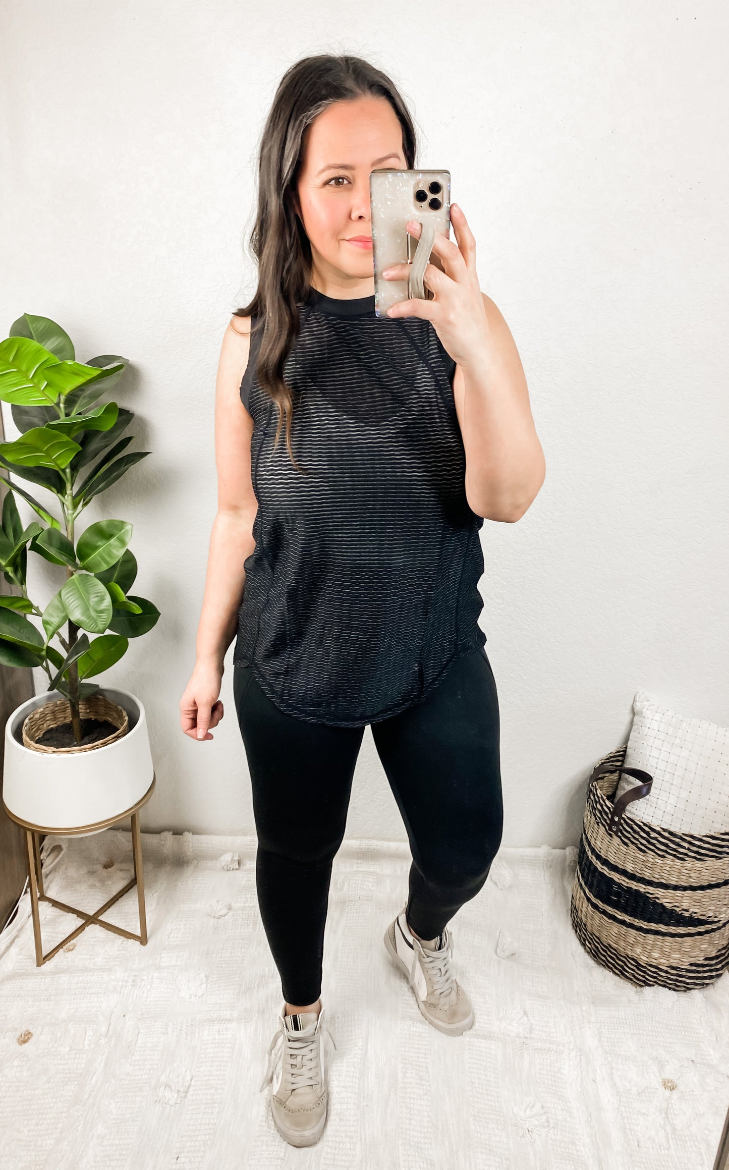 Zone In Workout Top in Black