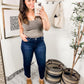 Risen Sofia Dark Wash Skinny Jeans