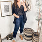 Judy Blue Maeve Mid-Rise Dark Wash Cuffed Skinny