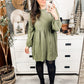 Washed Babydoll Dress - Green