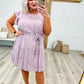 Sandra Striped Flutter Sleeve Dress