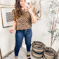 Spotted Animal Print Blouse