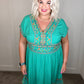 Sunrise In Morocco Embroidered Dress
