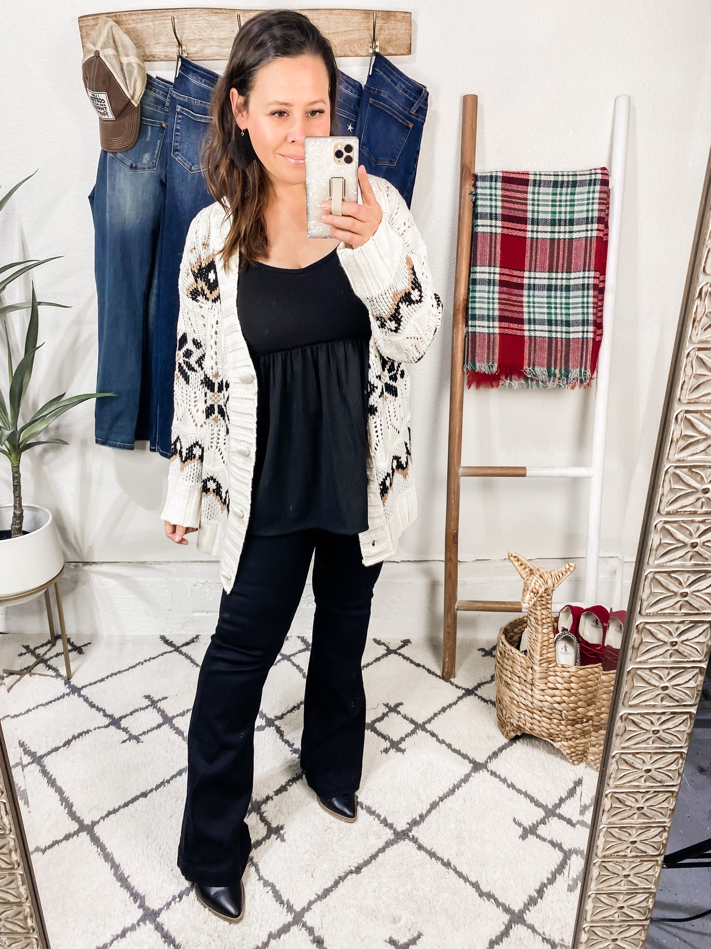 Next Level Black Flare Jeans