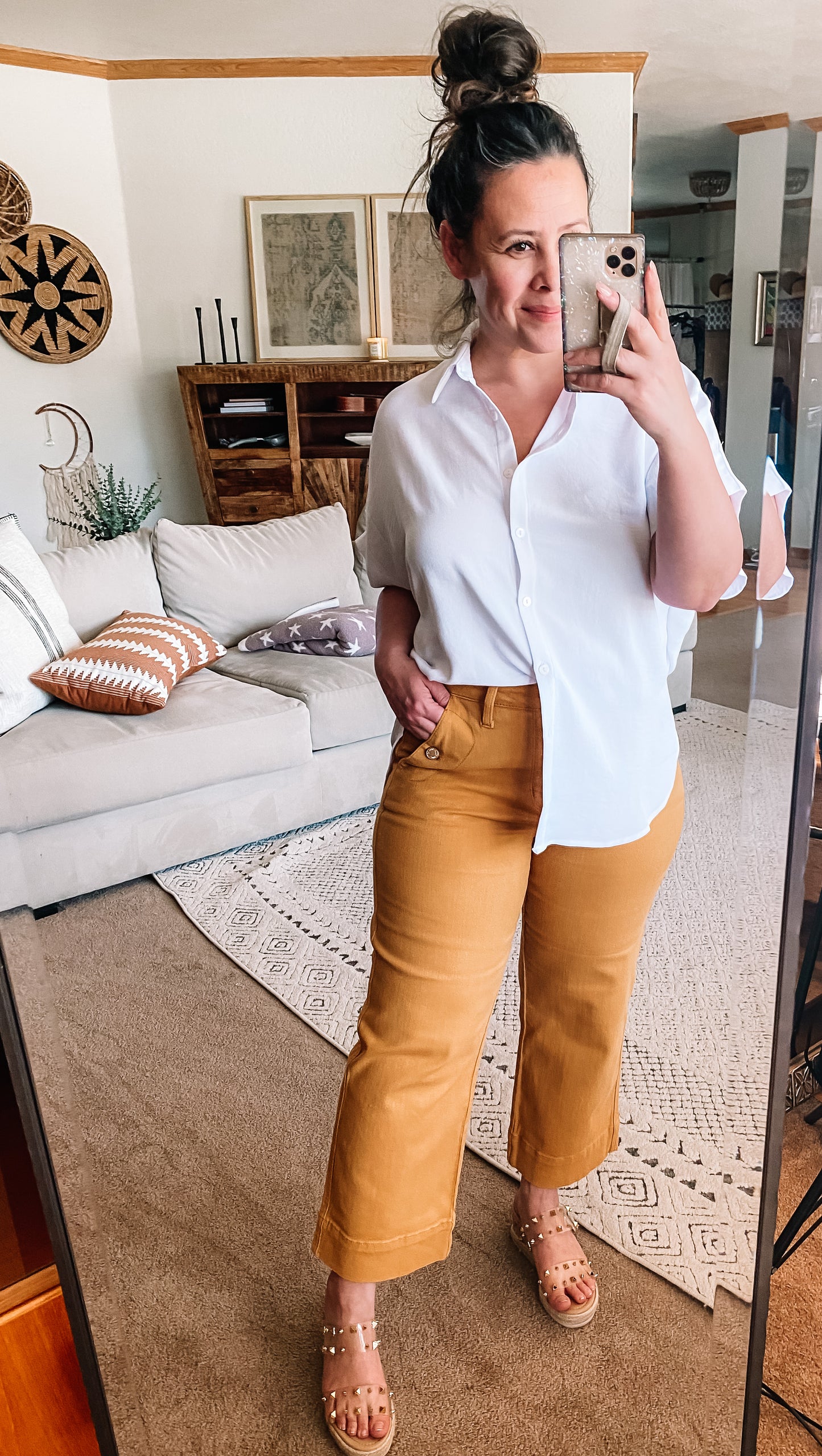 Judy Blue Garment Dyed Straight Leg Cropped Jeans