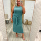 Out on the Town Tie Detail Midi Dress