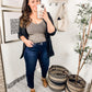 Risen Sofia Dark Wash Skinny Jeans