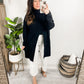 Nora Mockneck Front Slit Sweater