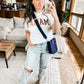 Millie Mini Nylon Crossbody Bag in Grey