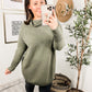 Slouchy Ribbed Tunic Sweater - Multiple Colors