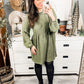 Washed Babydoll Dress - Green