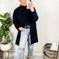 Nora Mockneck Front Slit Sweater
