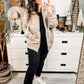 Zip Up Hoodie Sweat Jacket in Mocha