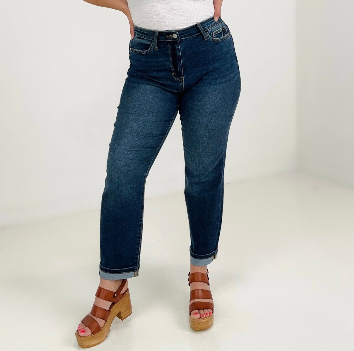 Judy Blue Cool Denim Boyfriend Jeans