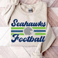 Retro Print Football Shirt/Sweatshirt