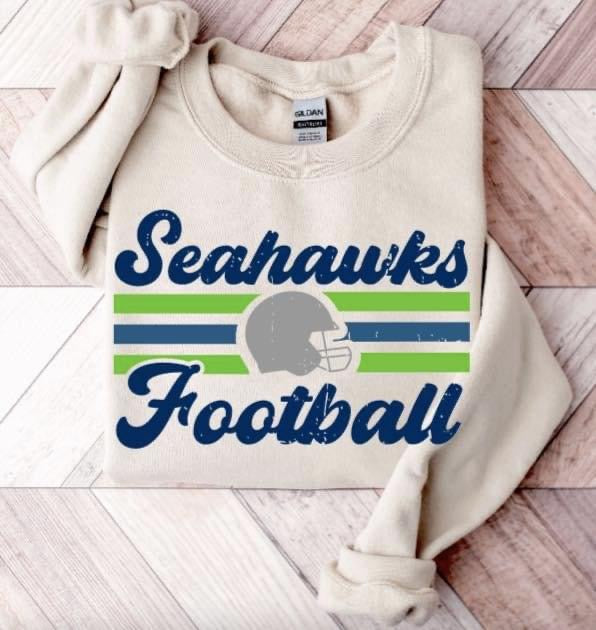Retro Print Football Shirt/Sweatshirt