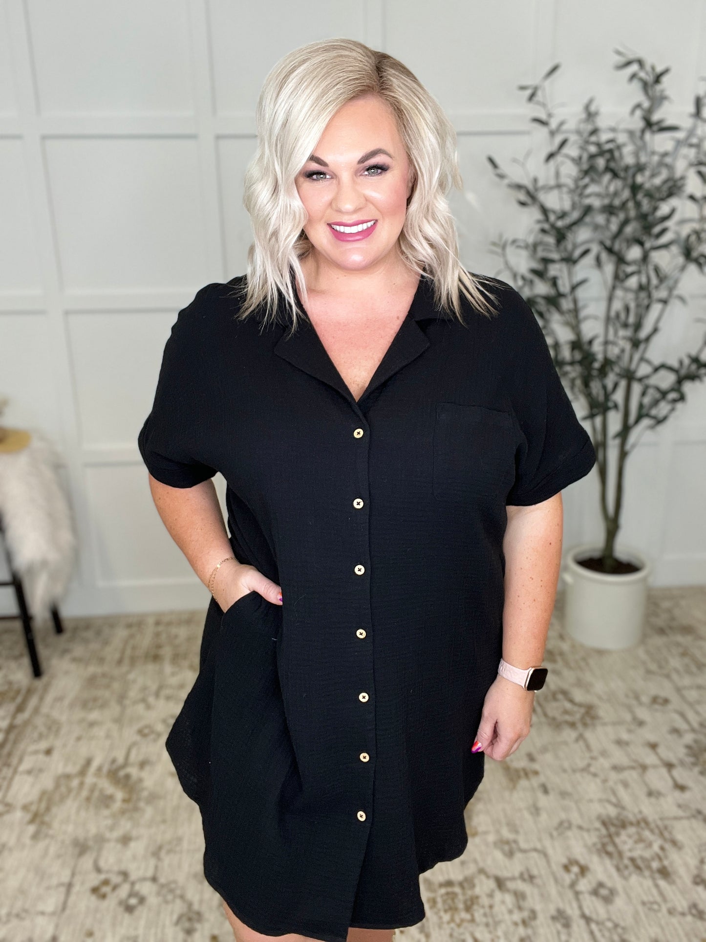 What a Feeling Shirt Dress