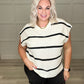 More or Less Striped Sleeveless Sweater