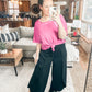 The Remix Oversized Mineral Washed T-Shirt in Magenta