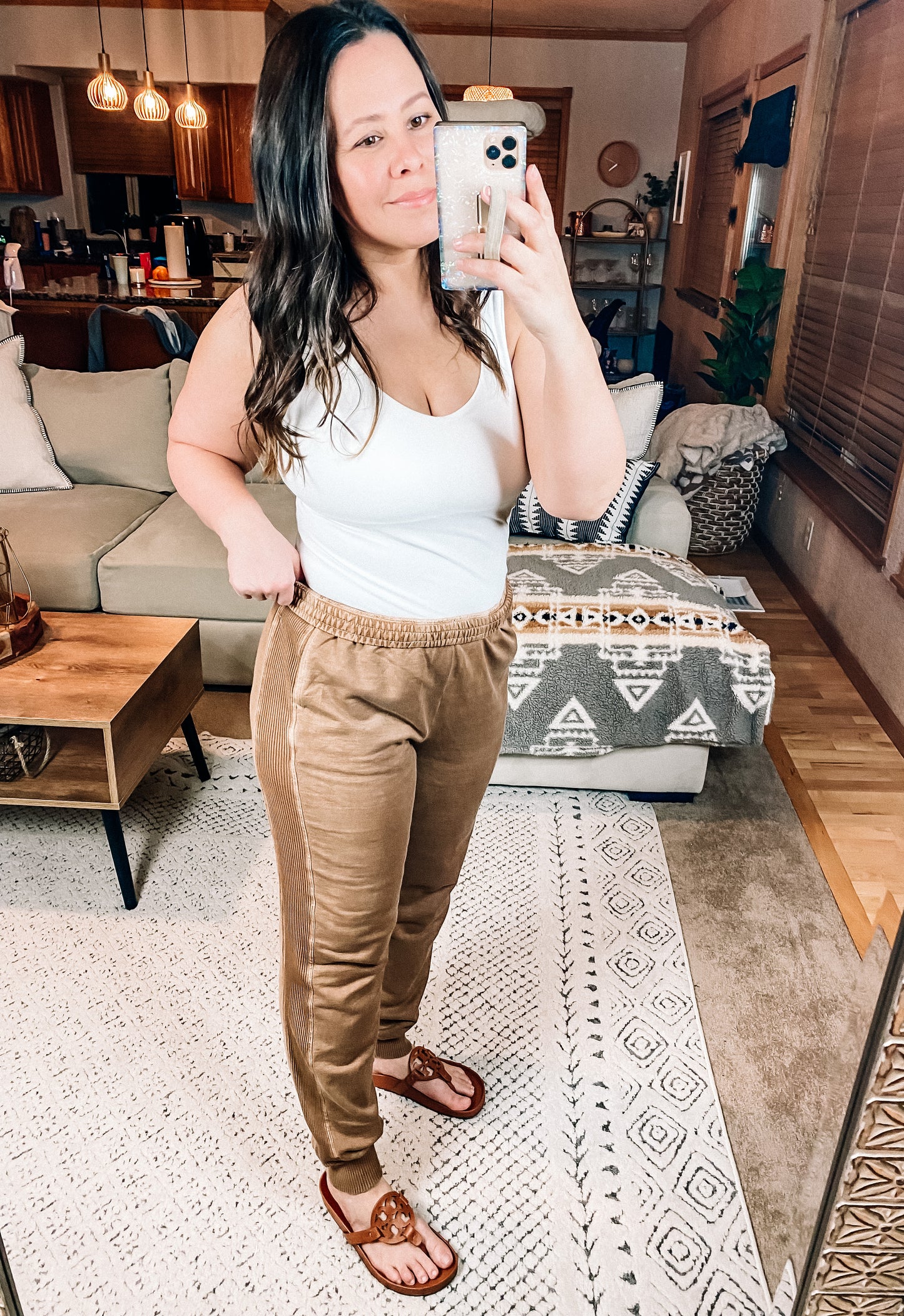 Unconditional Comfort Joggers in Deep Camel
