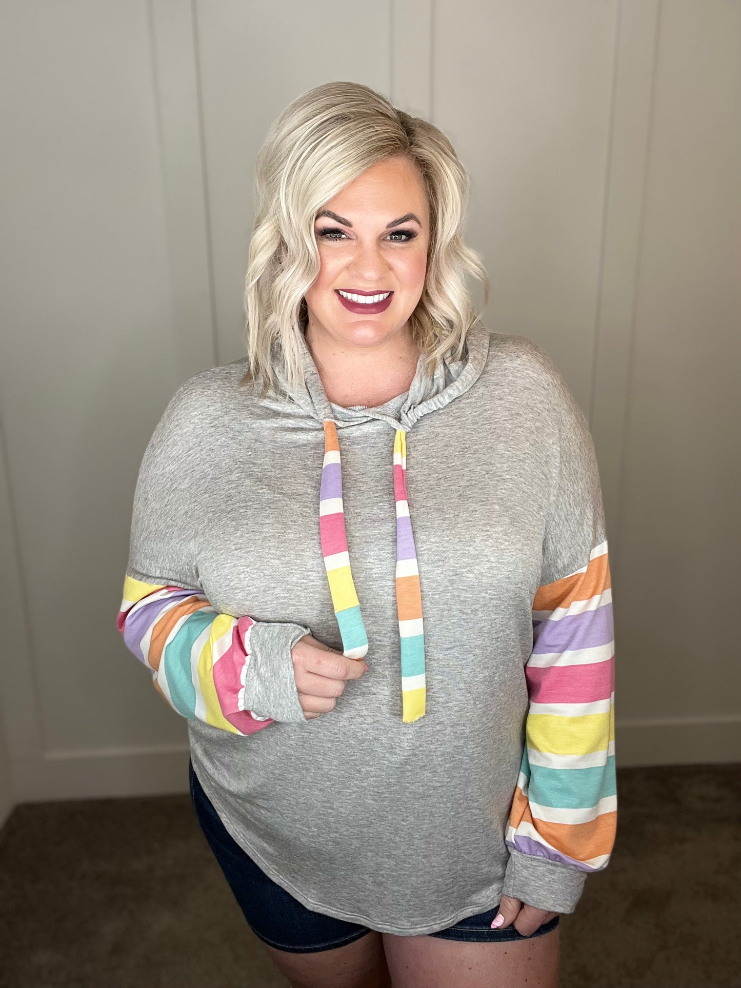 Rainbow Connection Striped Hoodie