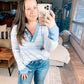 Untroubled Striped Long Sleeve Top