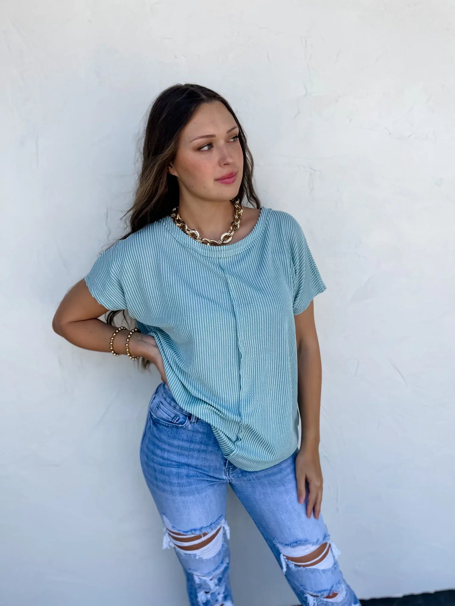 PREORDER: Sophia Ribbed Top in Four Colors