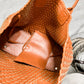 Woven brown bag